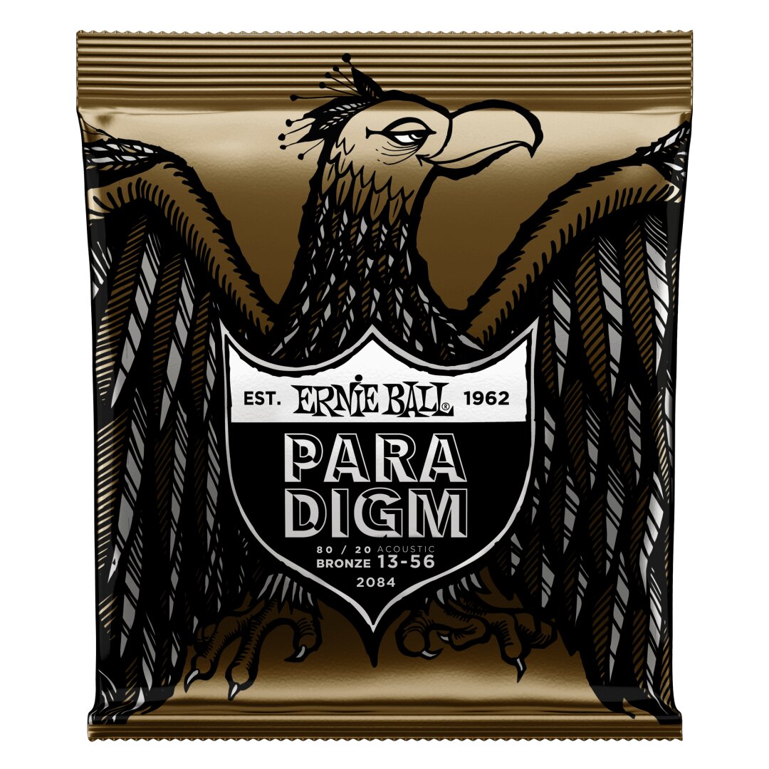Ernie Ball Paradigm Medium 80/20 Bronze Acoustic Guitar Strings - 13-56 Gauge
