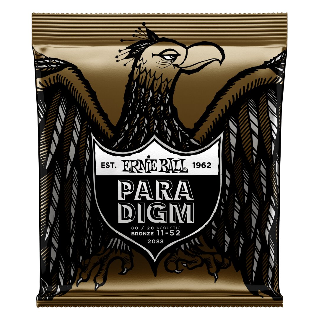 Ernie Ball Paradigm Light 80/20 Bronze Acoustic Guitar Strings - 11-52 Gauge