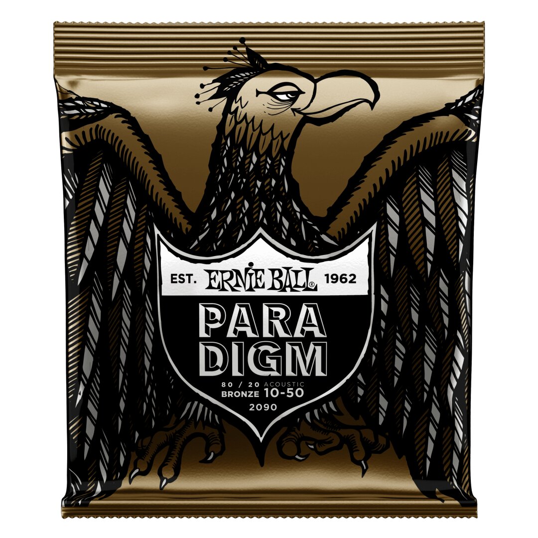 Ernie Ball Paradigm Extra Light 80/20 Bronze Acoustic Guitar Strings - 10-50 Gaug