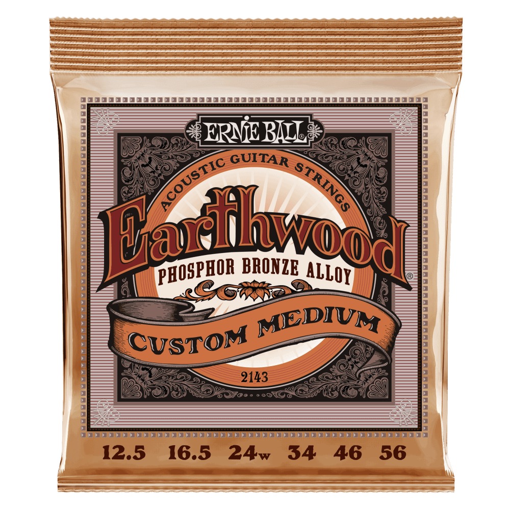 Ernie Ball Ernie Ball Custom Medium Earthwood Phosphor Bronze Acoustic Guitar Str
