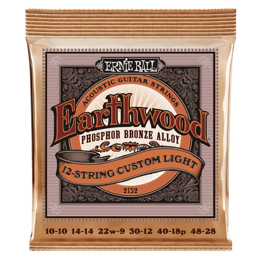 Ernie Ball Ernie Ball 2152 Earthwood Phosphor Bronze Acoustic Guitar Strings - .0