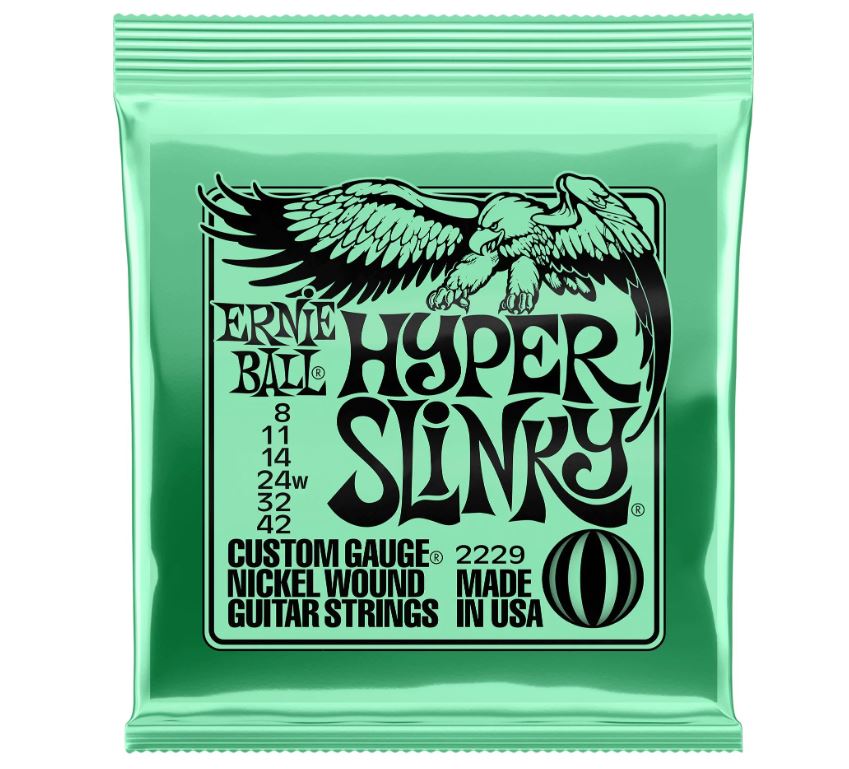Ernie Ball Ernie Ball 2229 Hyper Slinky Nickel Wound Electric Guitar Strings - .0