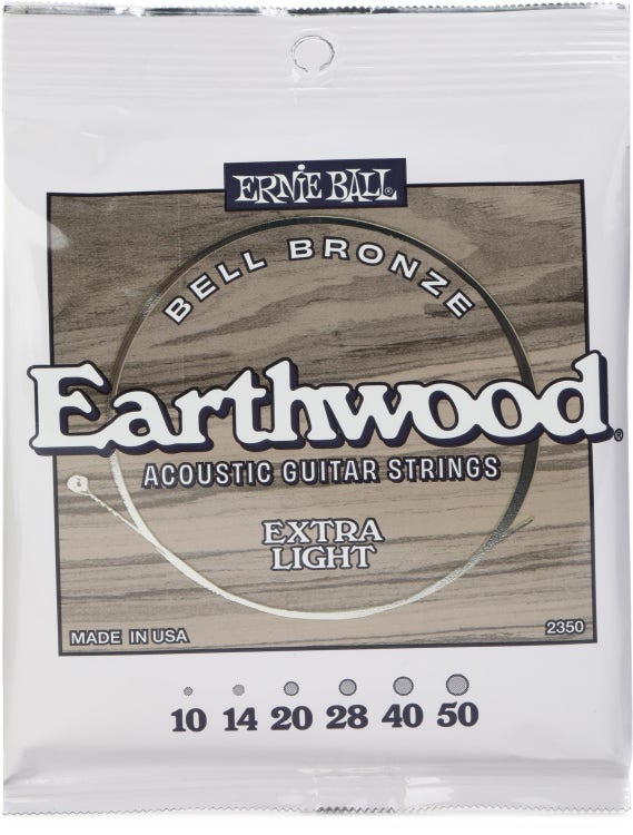 Ernie Ball Ernie Ball Earthwood Bell Bronze Acoustic Guitar Strings - .010-.050 E