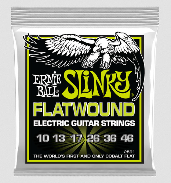 Ernie Ball Ernie Ball 2591 Regular Slinky Flatwound Electric Guitar Strings - .01
