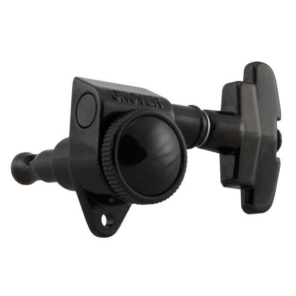 GROVER GROVER ROTO-GRIP LOCKING ROTOMATICS ® BLACK CHROME SET 6 3 + 3 W/ 3 - STEP BUTTON