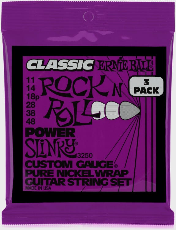 Ernie Ball Ernie Ball 3250 Power Slinky Classic Rock N Roll Electric Guitar Strin