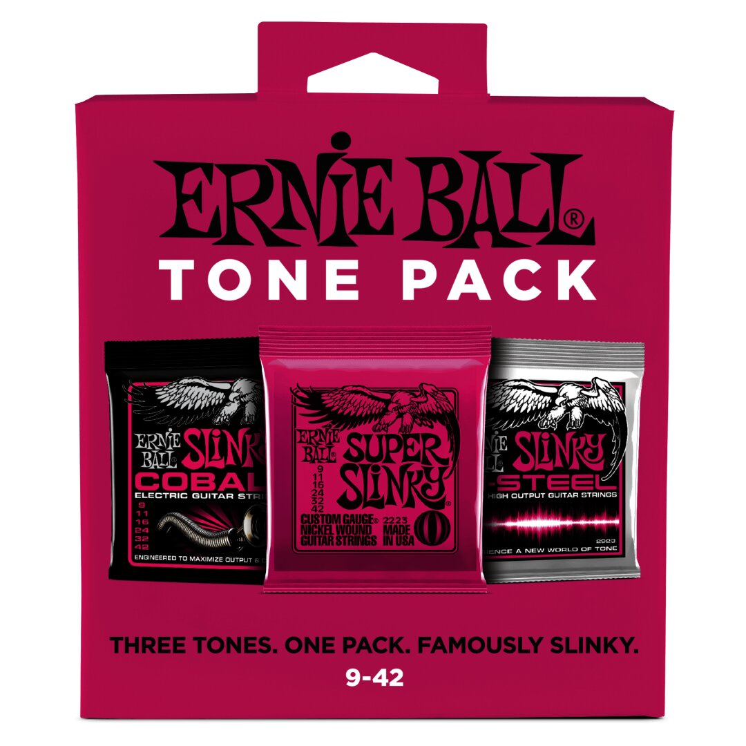 Ernie Ball Super Slinky Electric Tone Pack - 9-42 Gauge