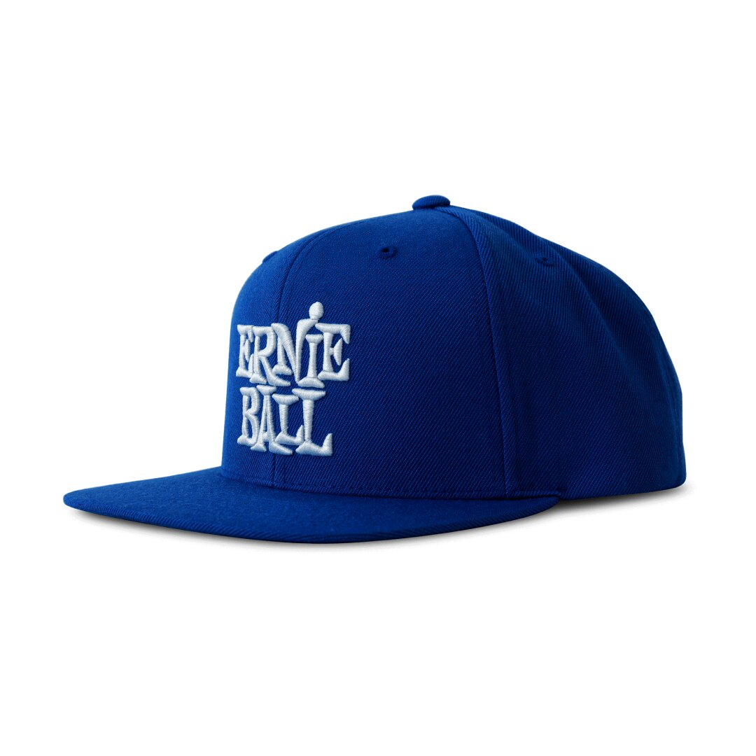 Ernie Ball Blue with White Stacked Ernie Ball Logo Hat