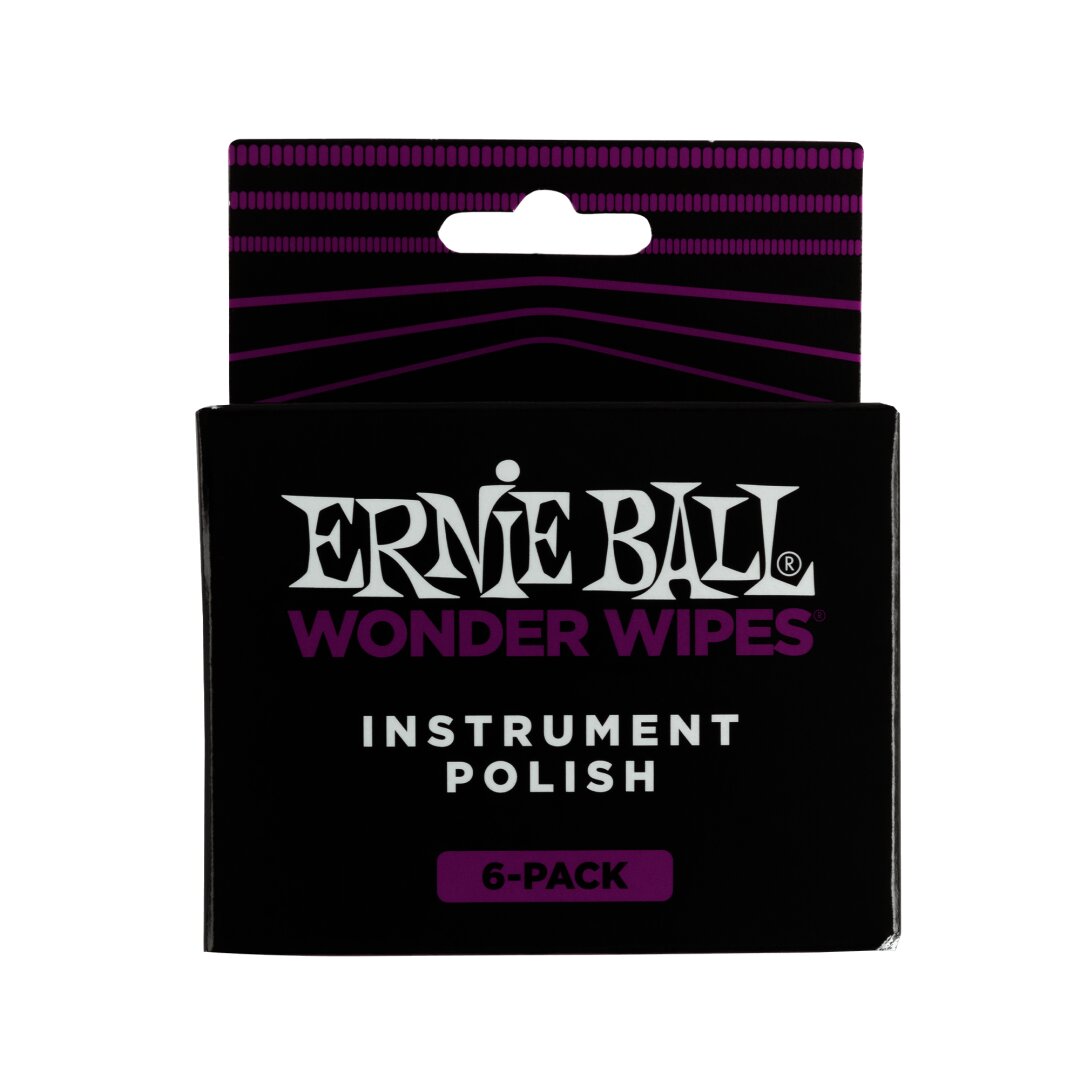 Ernie Ball Wonder Wipes Instrument Polish 6 Pack
