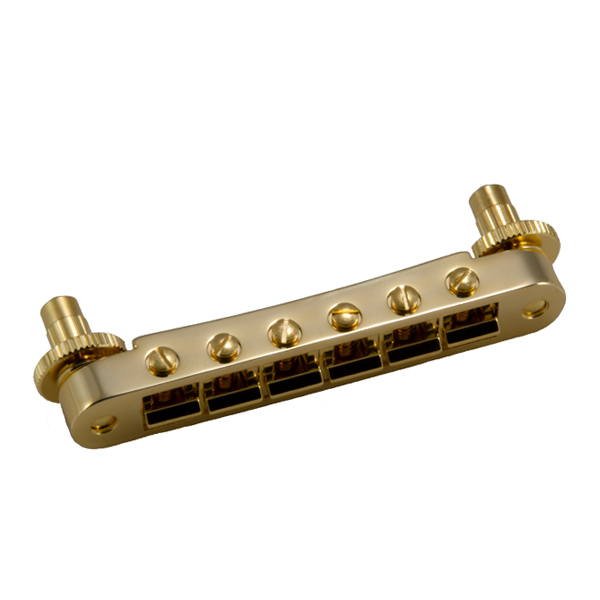 GROVER GROVER TUNE-O-MATIC GUITAR BRIDGE GOLD (UNNOTCHED)