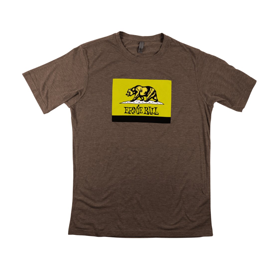 Ernie Ball CA Bear Flag Green T-Shirt SM