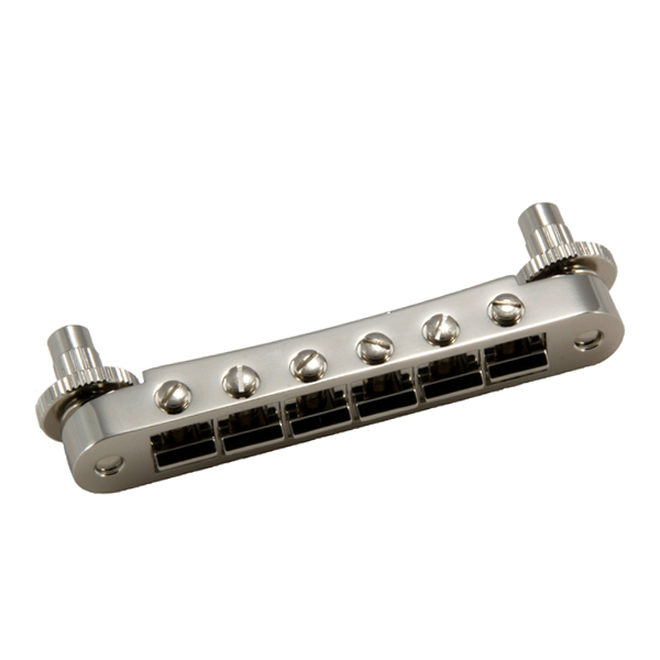 GROVER GROVER TUNE-O-MATIC GUITAR BRIDGE NICKEL (UNNOTCHED)