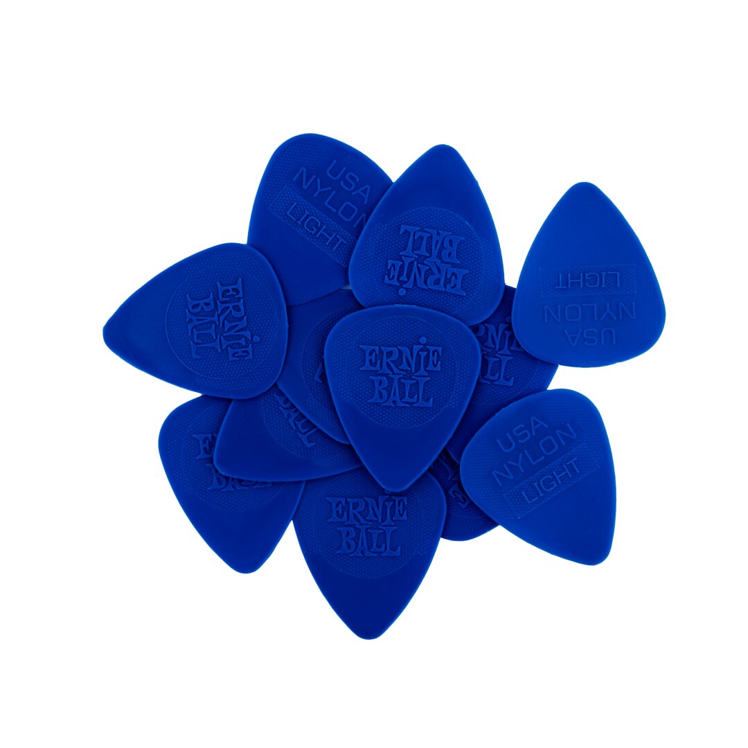 Ernie Ball Thin Injection Molded Nylon Picks 0.53mm bag of 12