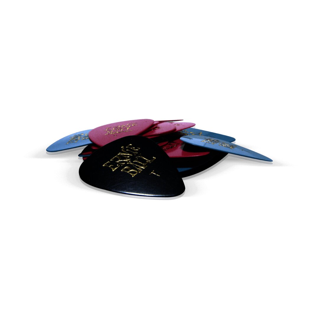 Ernie Ball Thin Assorted Color Cellulose Picks, bag of 24