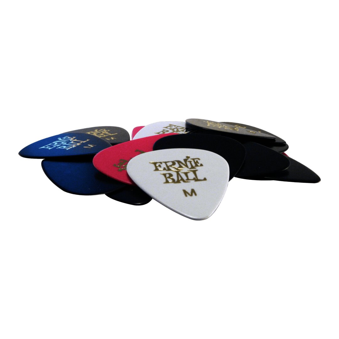Ernie Ball Medium Assorted Color Cellulose Picks, bag of 24