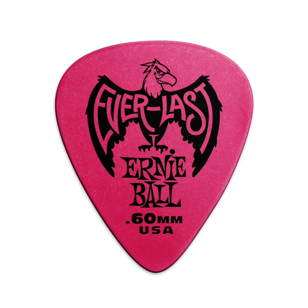 Ernie Ball .60mm Pink Everlast Picks 12-pack