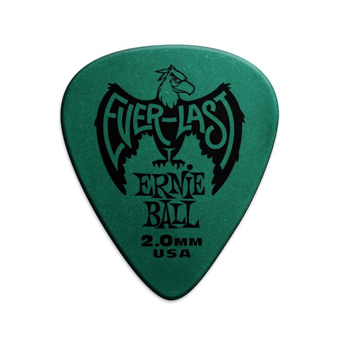 Ernie Ball 2.0mm Teal Everlast Picks 12-pack