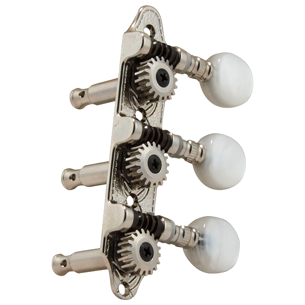 GROVER GROVER MINI STA-TITE™ NICKEL SET 3 + 3 ON PLATE