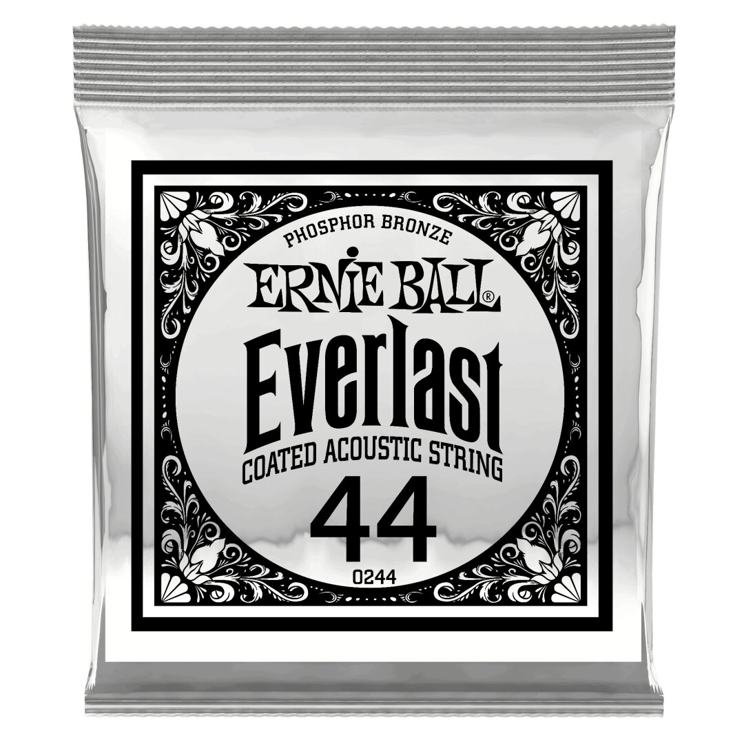 Ernie Ball .044 Everlast Coated Phosphor Bronze Acoustic Guitar Strings 6 Pack