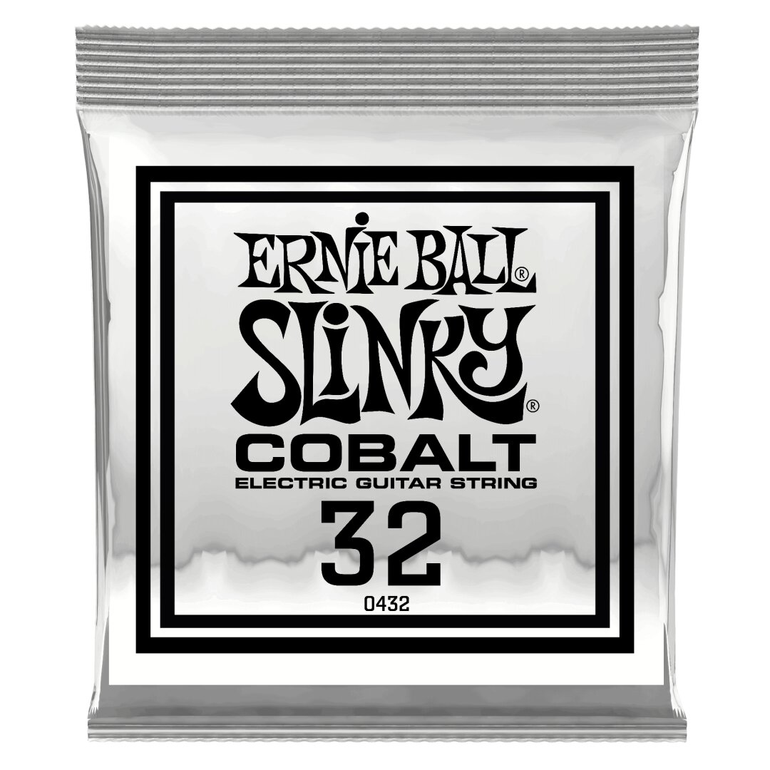 Ernie Ball .032 Cobalt Wound Electric Guitar Strings 6 Pack
