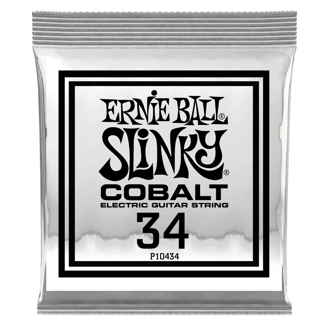 Ernie Ball .034 Cobalt Wound Electric Guitar Strings 6 Pack