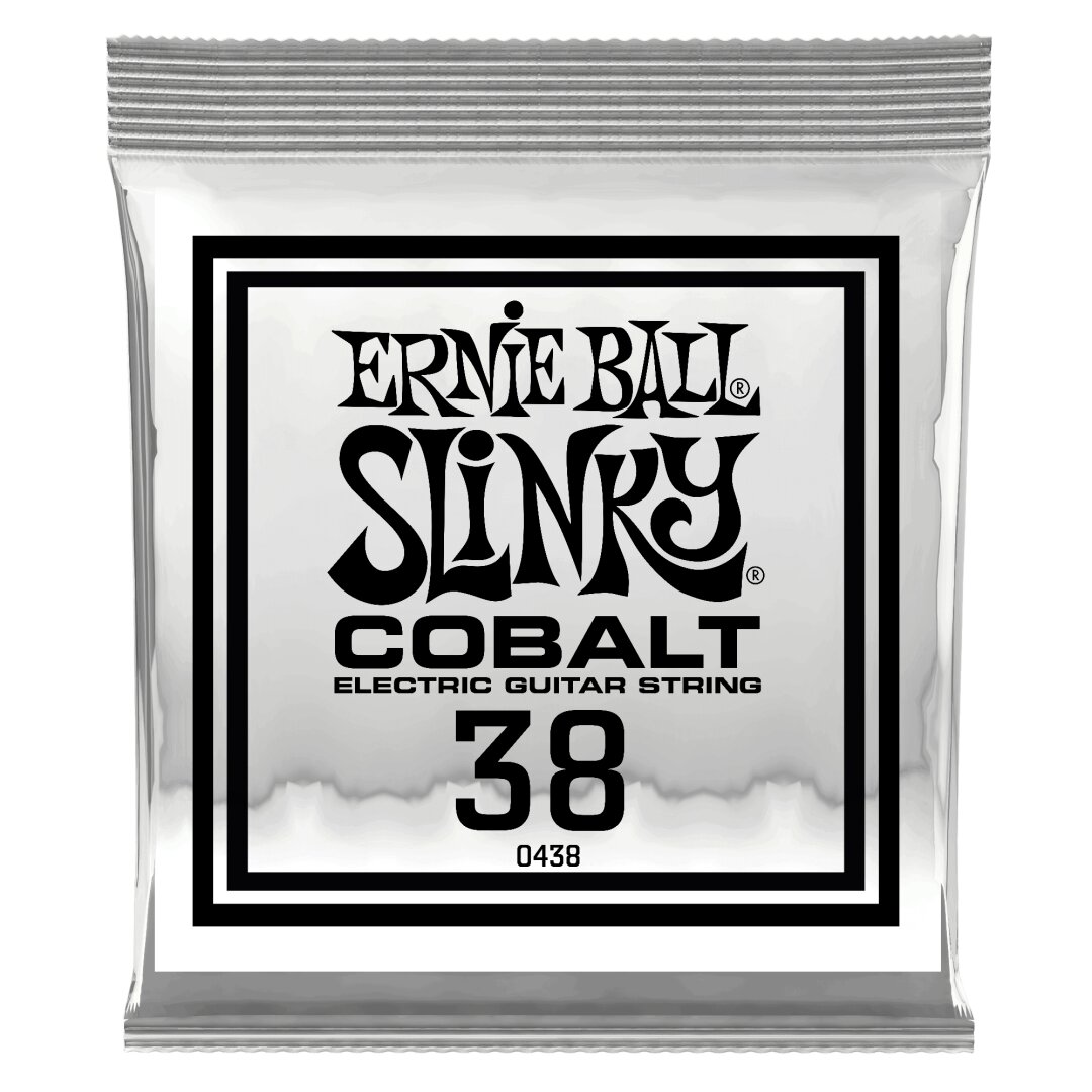 Ernie Ball .038 Cobalt Wound Electric Guitar Strings 6 Pack