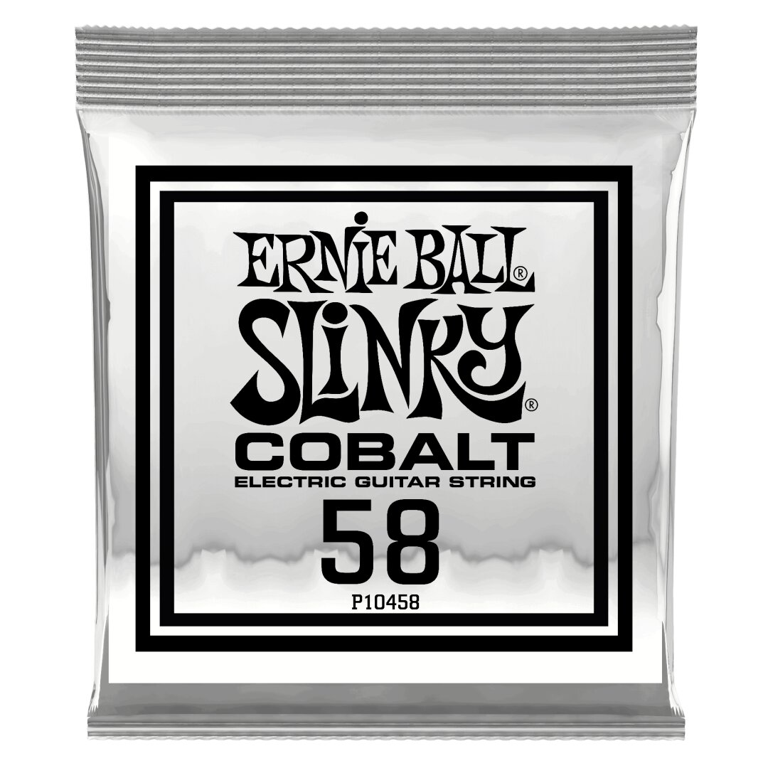 Ernie Ball .058 Cobalt Wound Electric Guitar Strings 6 Pack