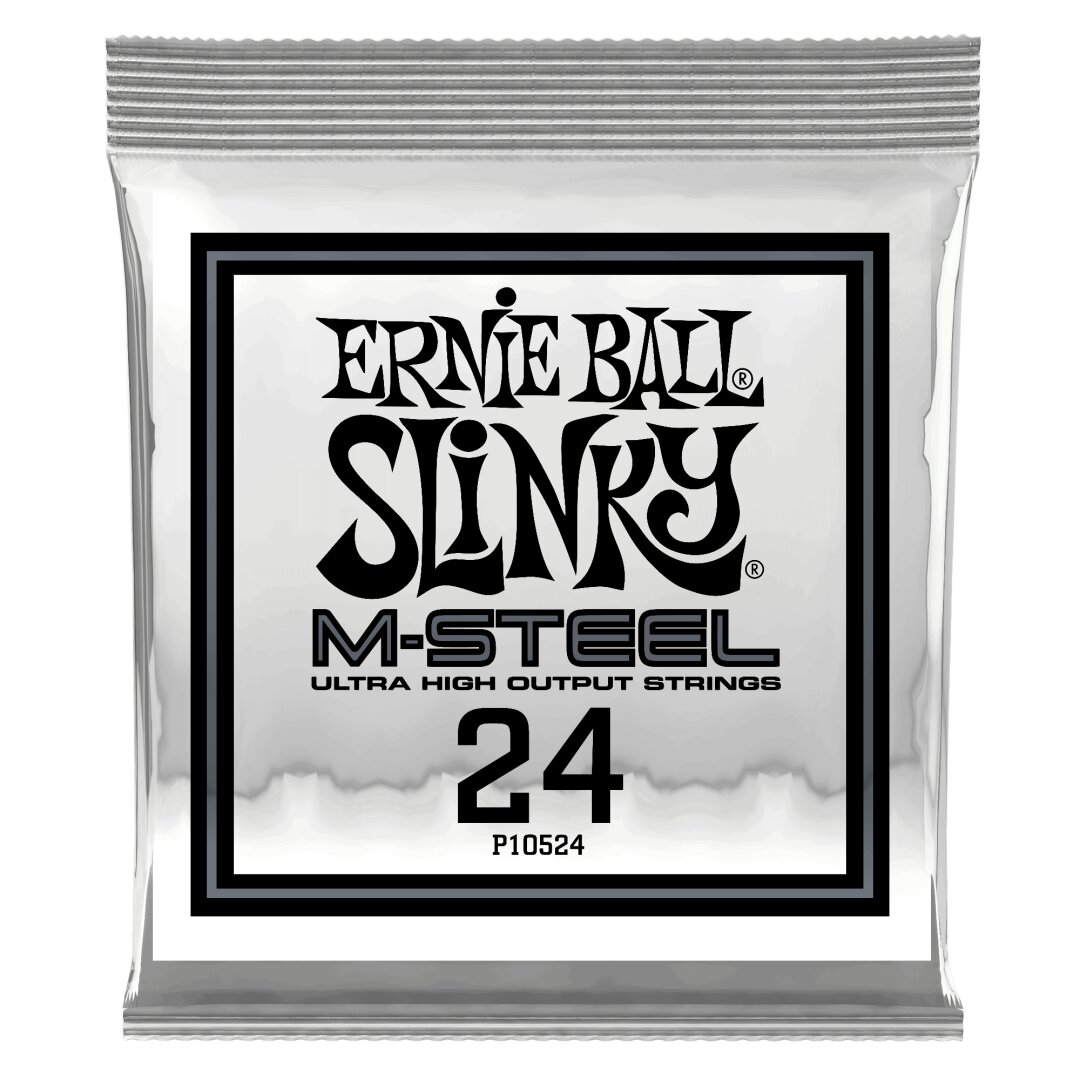 Ernie Ball .024 M-Steel Wound Electric Guitar Strings 6 Pack
