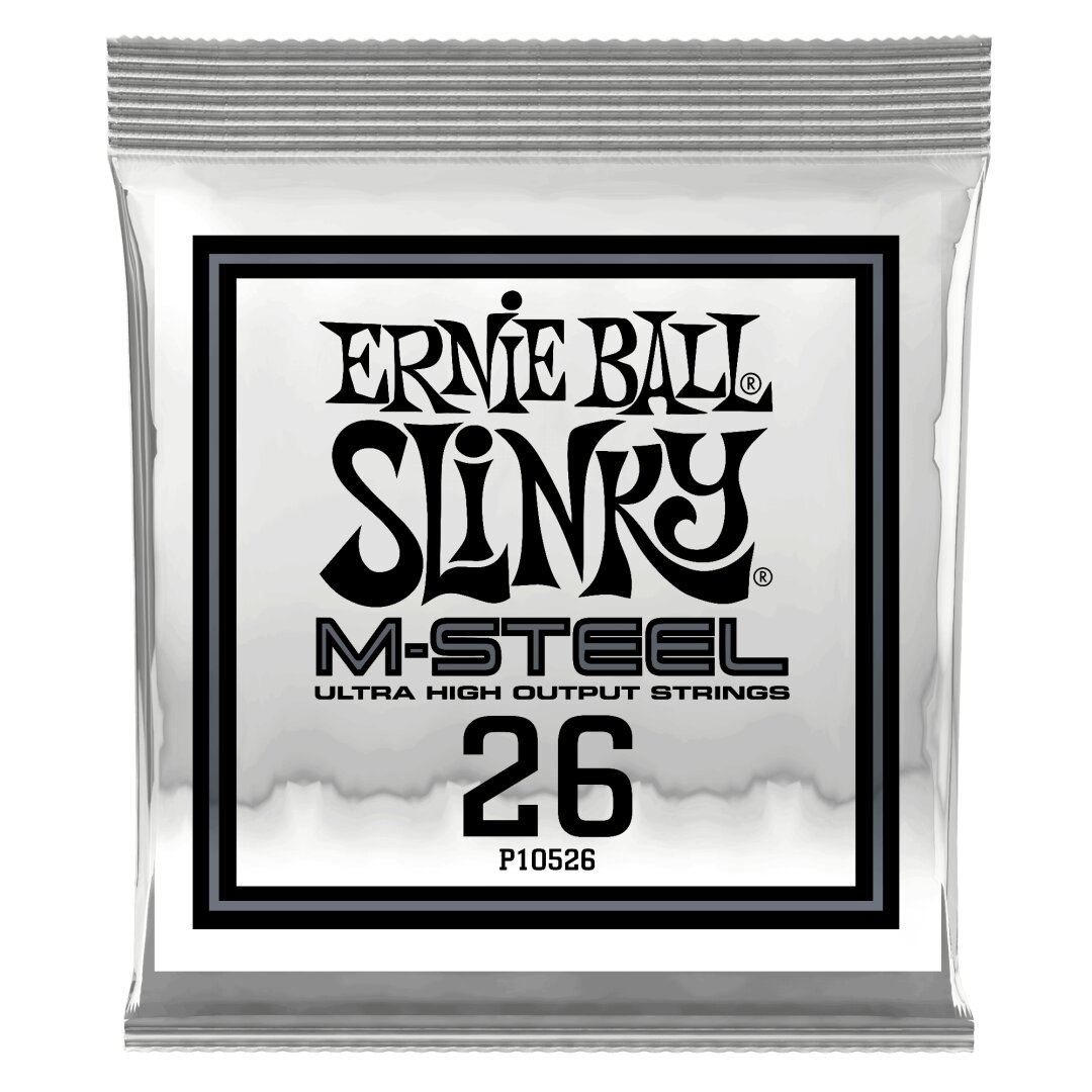 Ernie Ball .026 M-Steel Wound Electric Guitar Strings 6 Pack