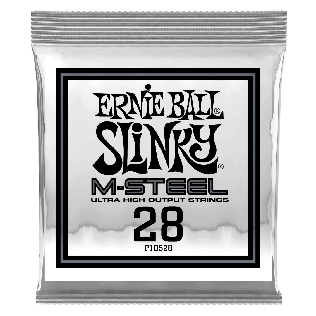 Ernie Ball .028 M-Steel Wound Electric Guitar Strings 6 Pack