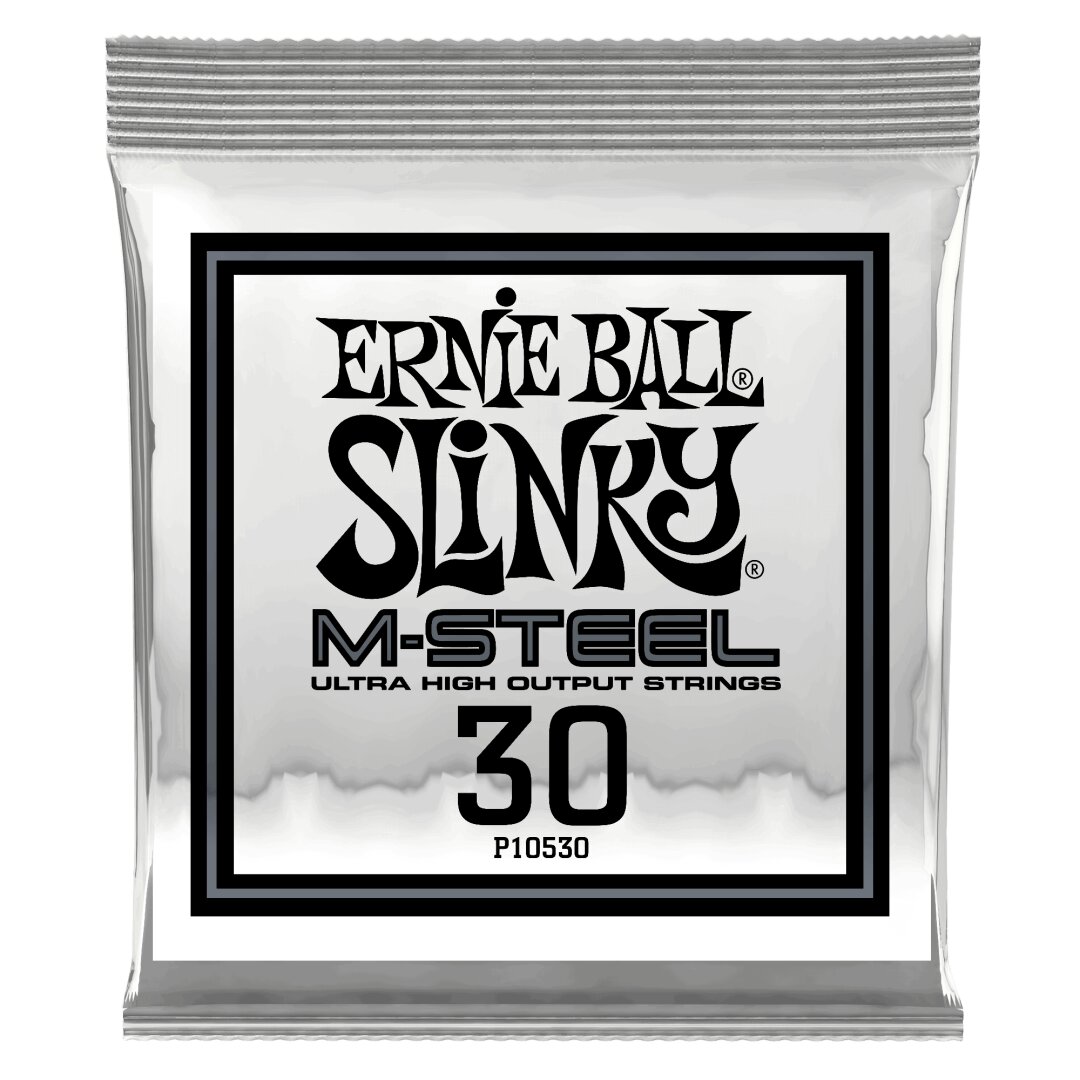 Ernie Ball .030 M-Steel Wound Electric Guitar Strings 6 Pack
