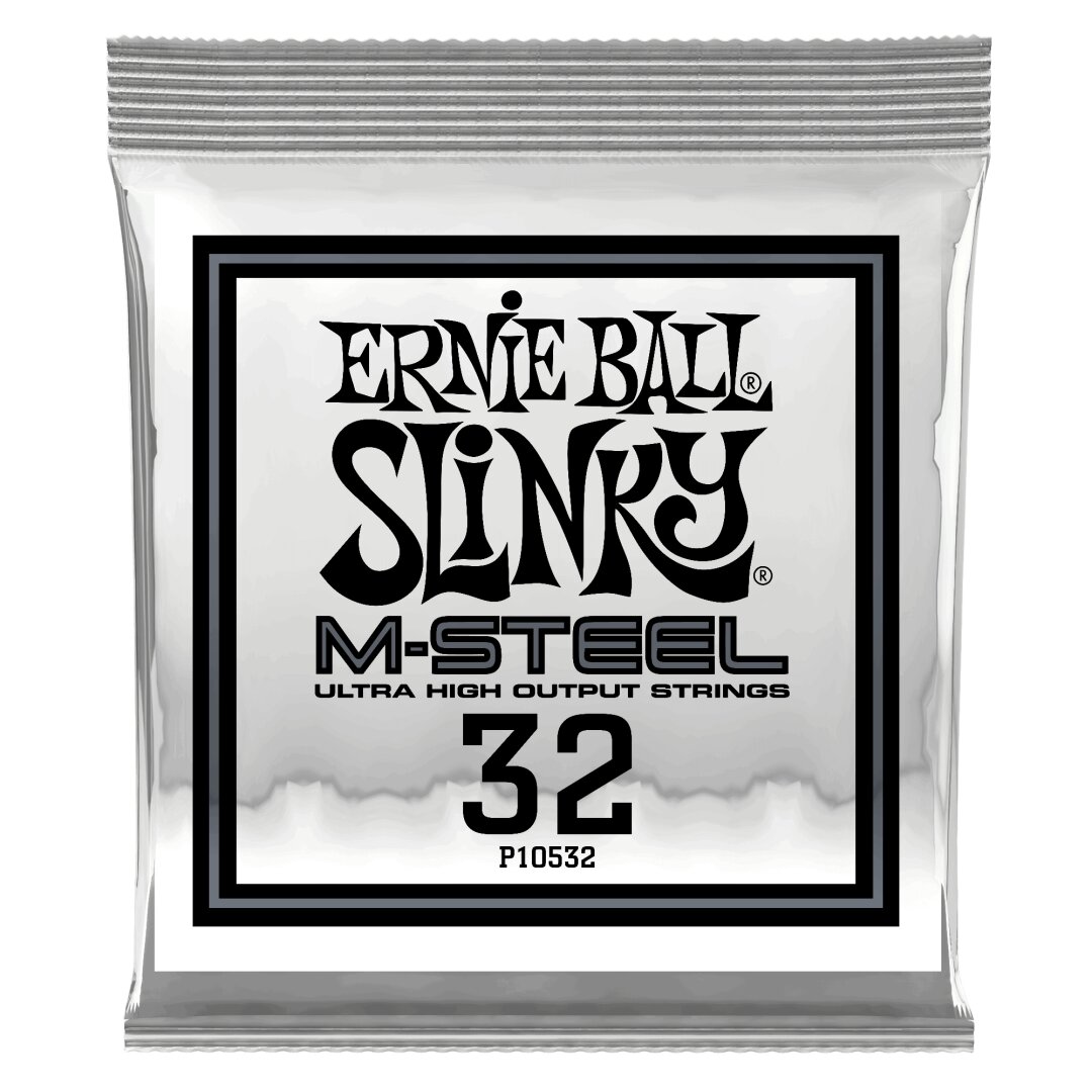 Ernie Ball .032 M-Steel Wound Electric Guitar Strings 6 Pack