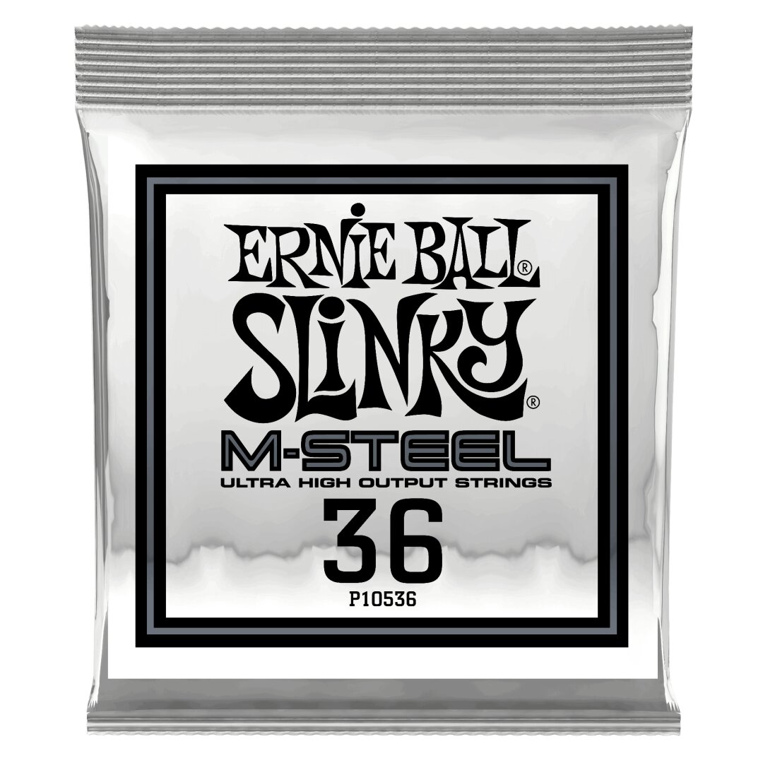 Ernie Ball .036 M-Steel Wound Electric Guitar Strings 6 Pack