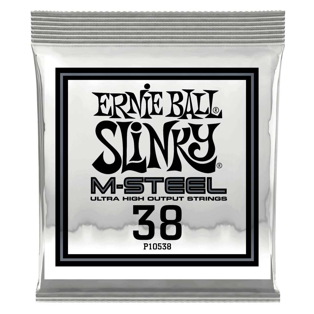 Ernie Ball .038 M-Steel Wound Electric Guitar Strings 6 Pack