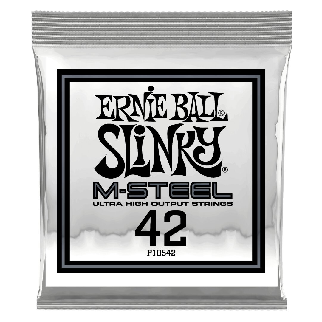 Ernie Ball .042 M-Steel Wound Electric Guitar Strings 6 Pack