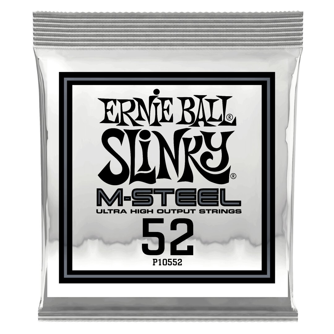 Ernie Ball .052 M-Steel Wound Electric Guitar Strings 6 Pack
