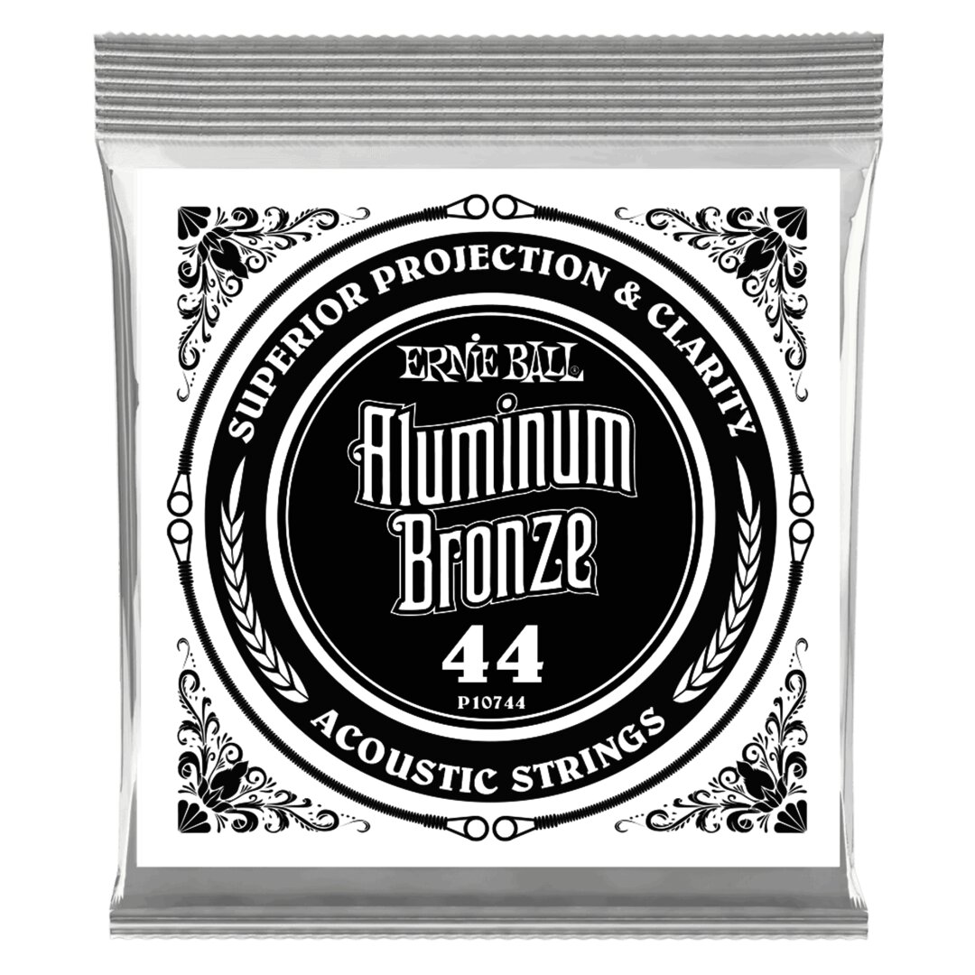 Ernie Ball .044 Aluminum Bronze Wound Acoustic Guitar Strings 6 Pack