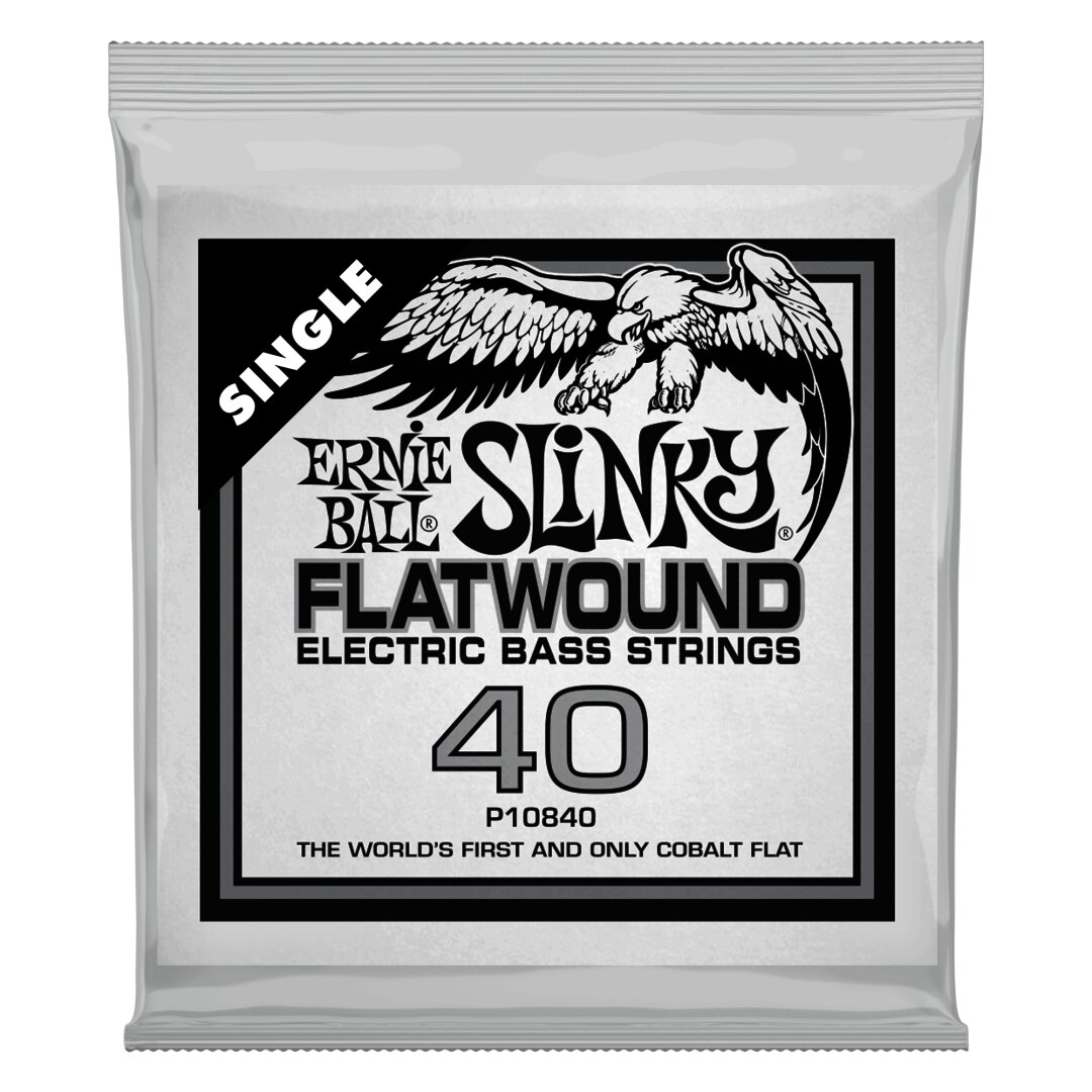 Ernie Ball .040 Slinky Flatwound Electric Bass String Single