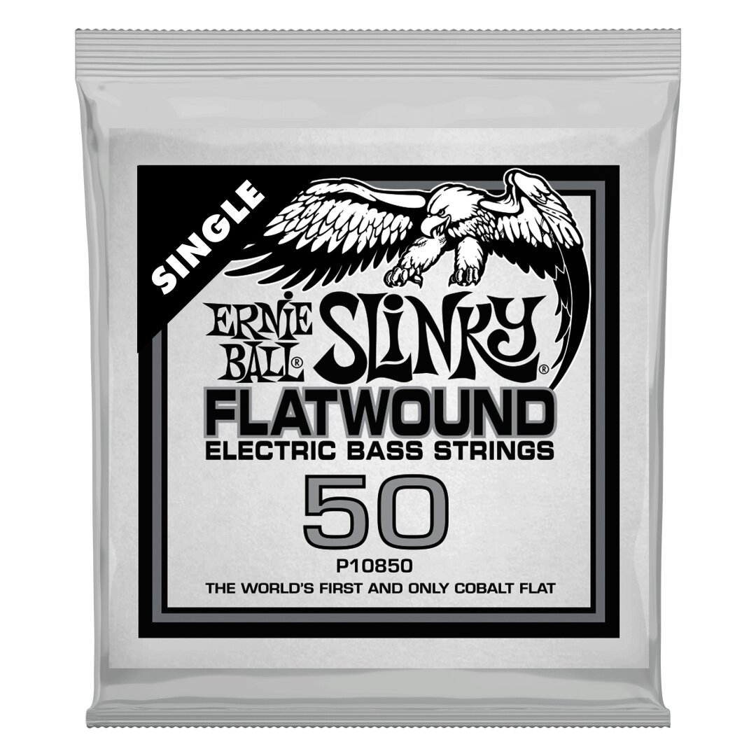 Ernie Ball .050 Slinky Flatwound Electric Bass String Single