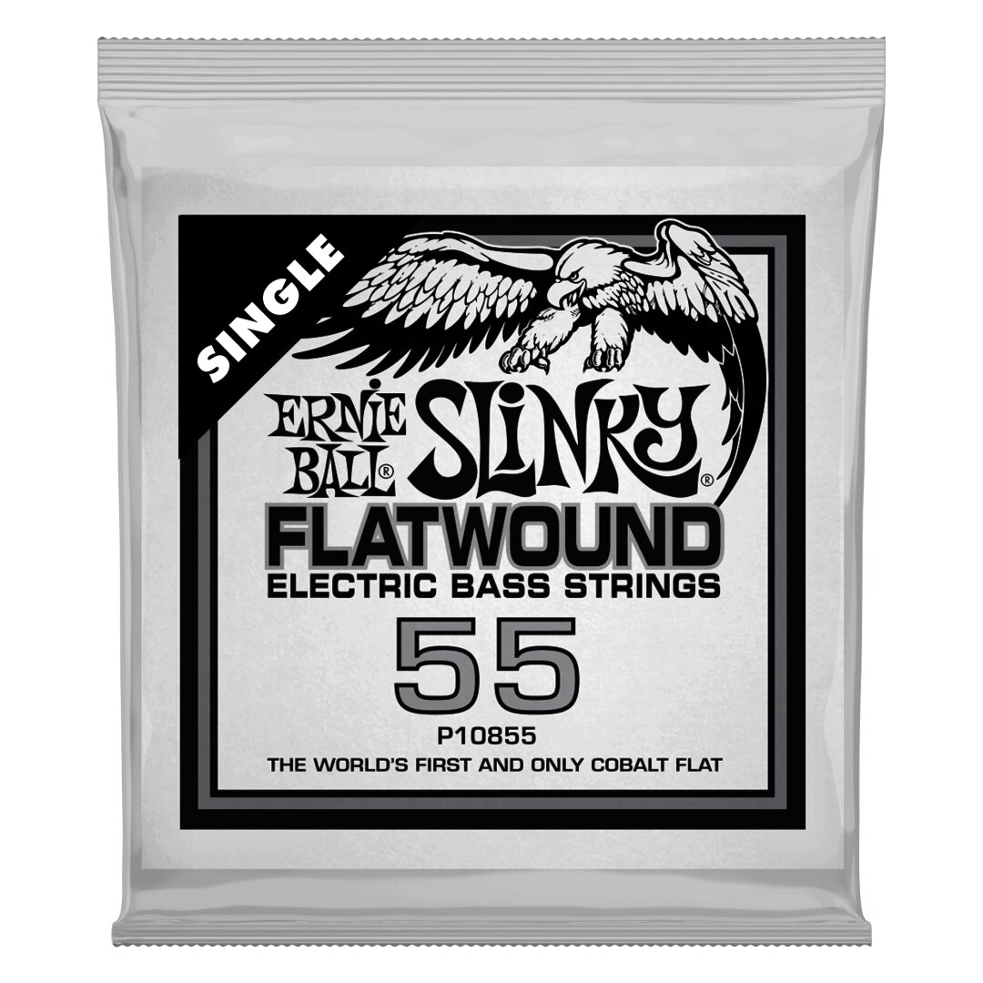 Ernie Ball .055 Slinky Flatwound Electric Bass String Single