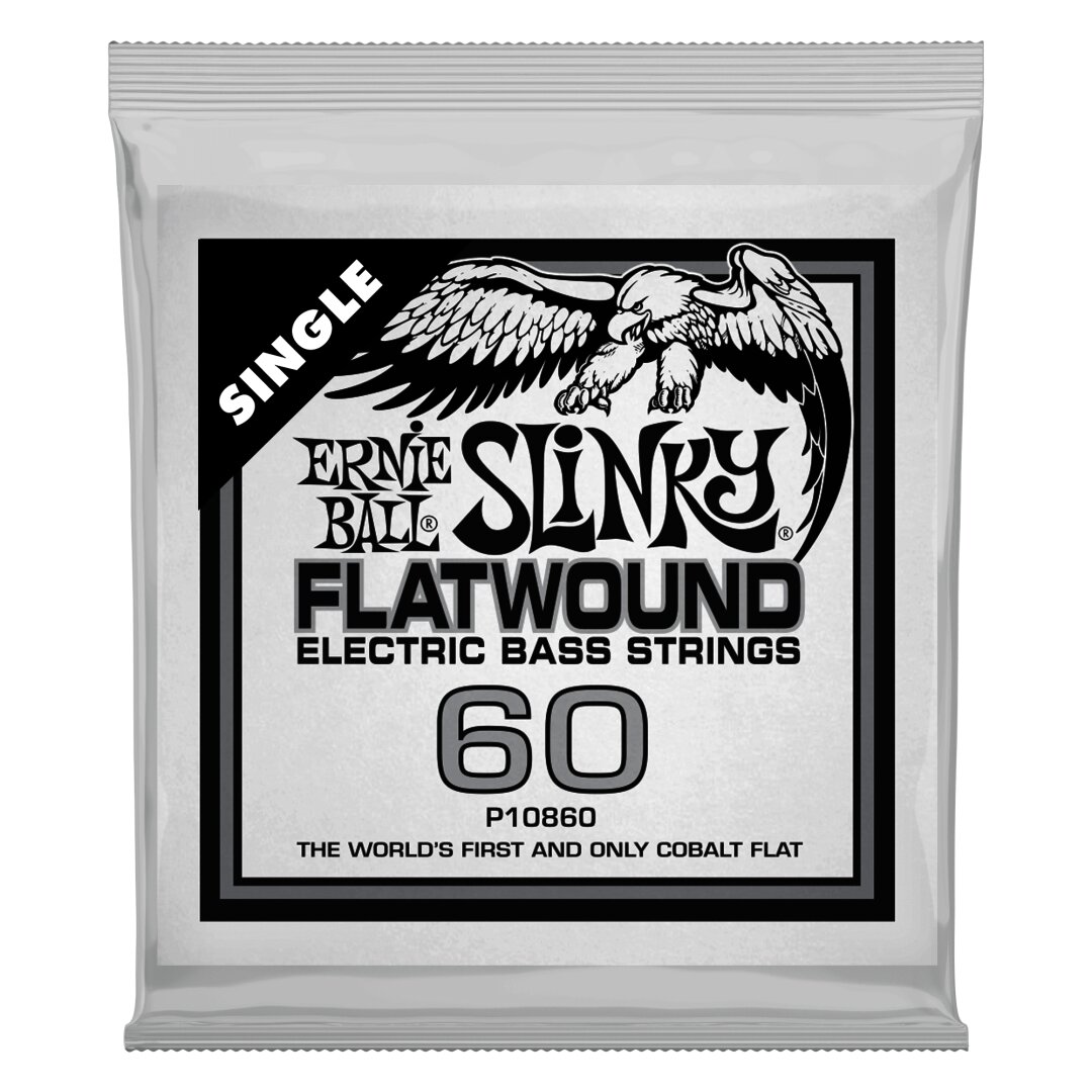 Ernie Ball .060 Slinky Flatwound Electric Bass String Single