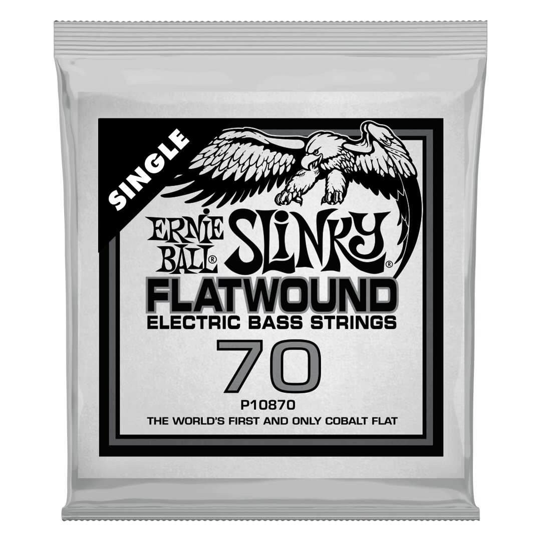 Ernie Ball .070 Slinky Flatwound Electric Bass String Single