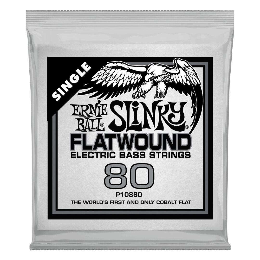 Ernie Ball .080 Slinky Flatwound Electric Bass String Single