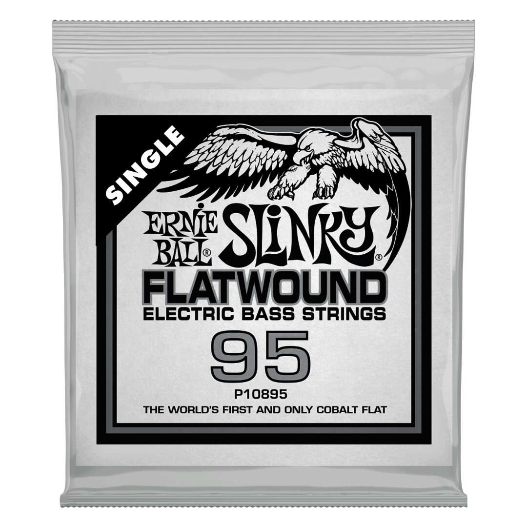 Ernie Ball .095 Slinky Flatwound Electric Bass String Single
