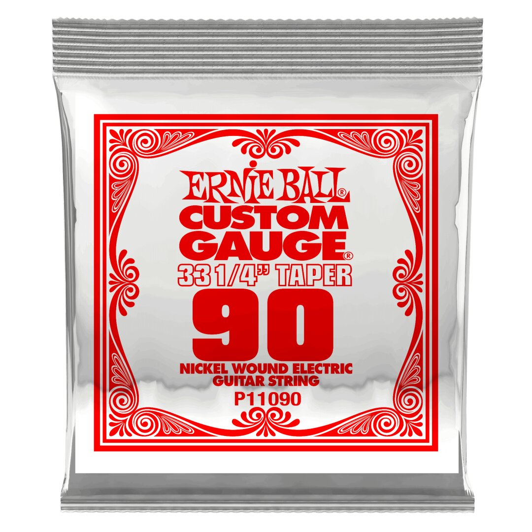 Ernie Ball .090 Extra Long Nickel Wound Electric Guitar Strings 3 pack