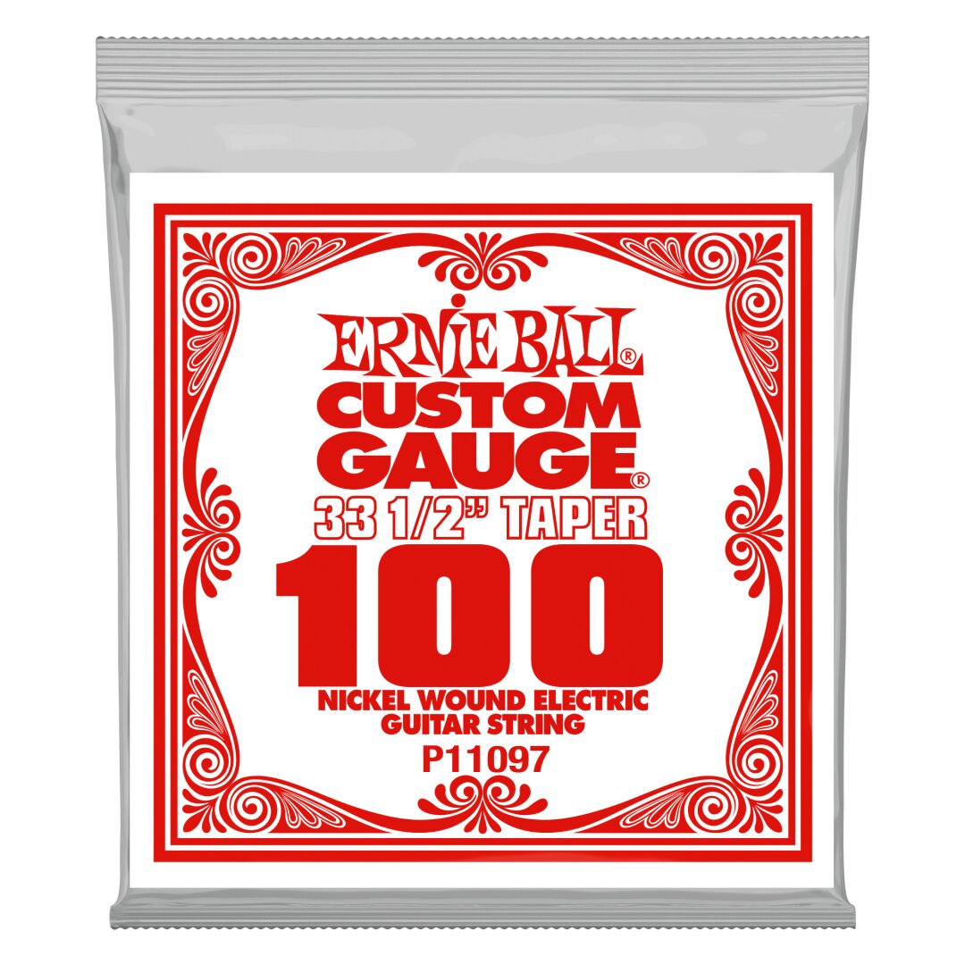 Ernie Ball .100 Extra Long Nickel Wound Electric Guitar Strings 3 Pack