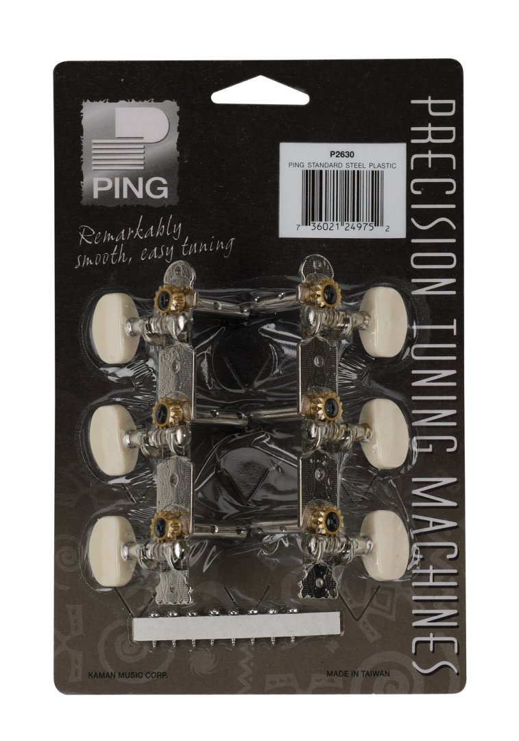 Ping Ping P2630 Economy Plate Machine Heads. 3-In-Line (2 Set)