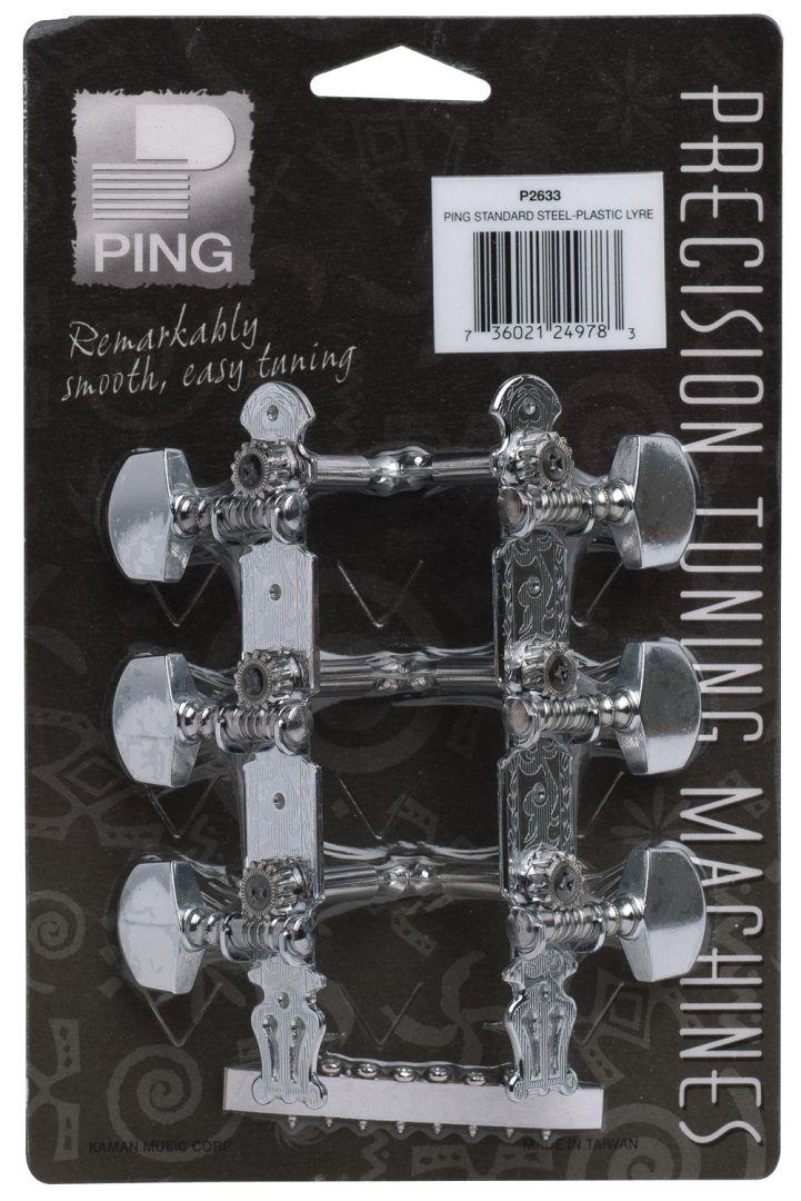Ping Ping P2633 Deluxe Plate Machine Heads. 3-In-Line (2 set)