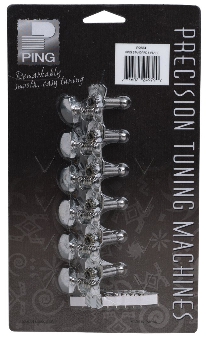 Ping Ping P2634 Six-In-Line Plate Machine Heads. (1 Set)