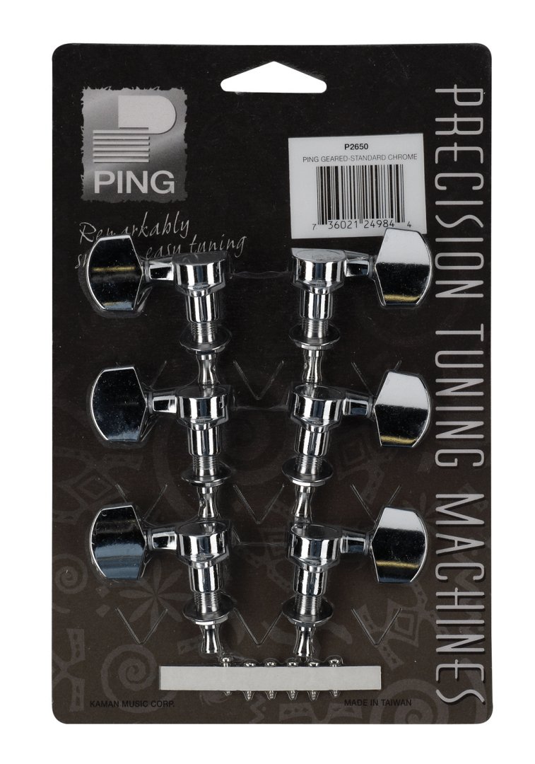 Ping Ping P2650 Standard 3+3 Individual Machine Heads. Chrome